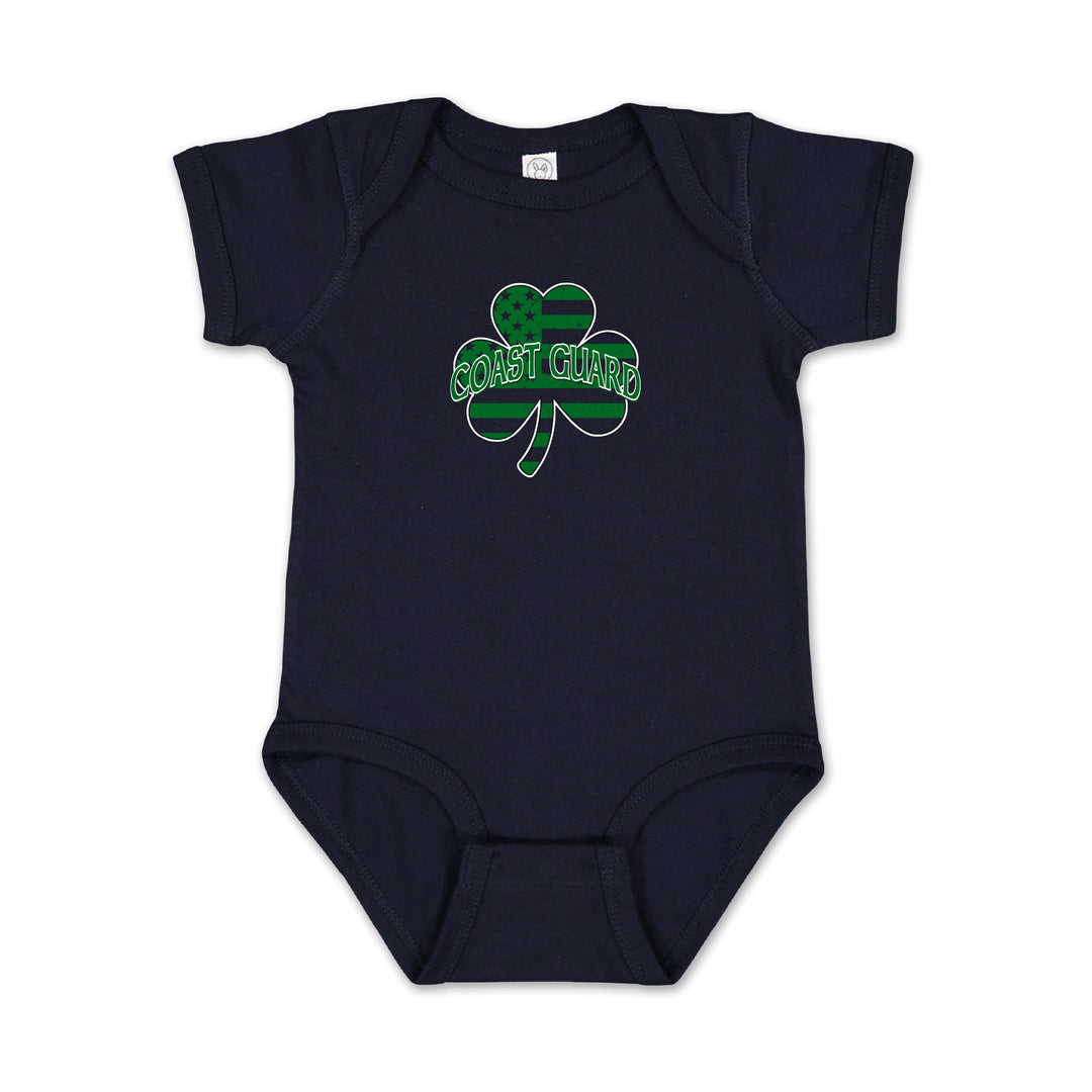 Coast Guard Shamrock Infant Romper