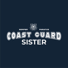 Load image into Gallery viewer, Coast Guard Sister Ladies T-Shirt (Navy)