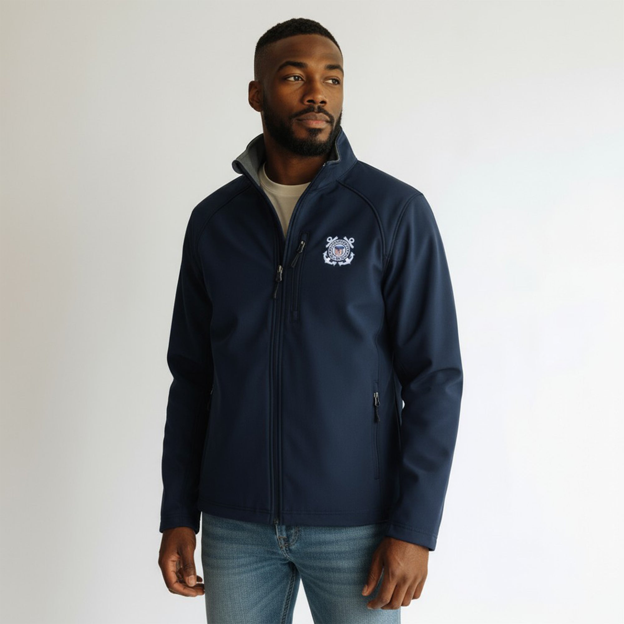 Coast Guard Soft Shell Jacket (Navy) – Armed Forces Gear