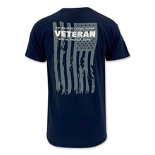 Load image into Gallery viewer, Coast Guard Veteran Flag T-Shirt (Navy)