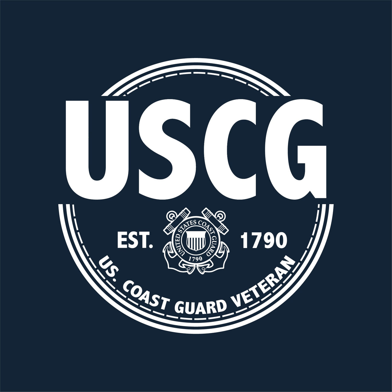 Coast Guard Veteran Ladies T-Shirt