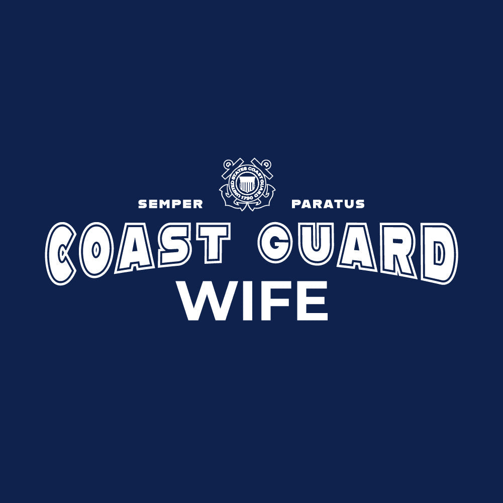 Coast Guard Wife T-Shirt (Navy)