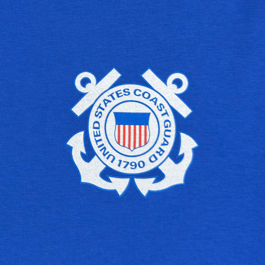 Coast Guard Forged in Battle T-Shirt (Royal)