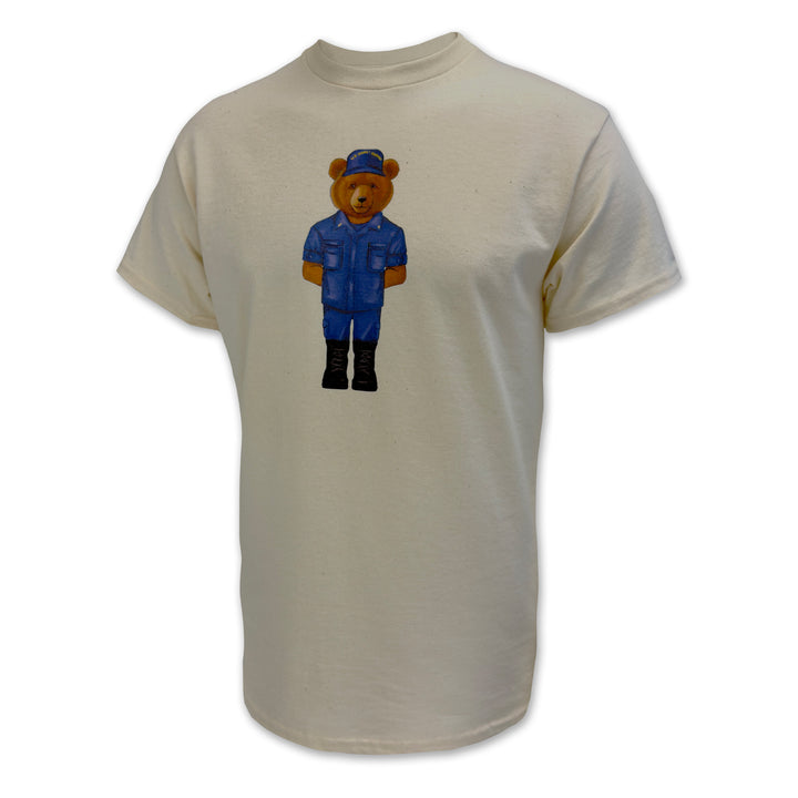 Crew Dog Coast Guard Uniform Bear T-Shirt (Cream)