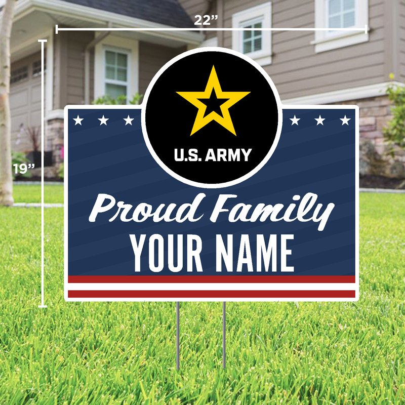 Army Proud Family Custom Lawn Sign*
