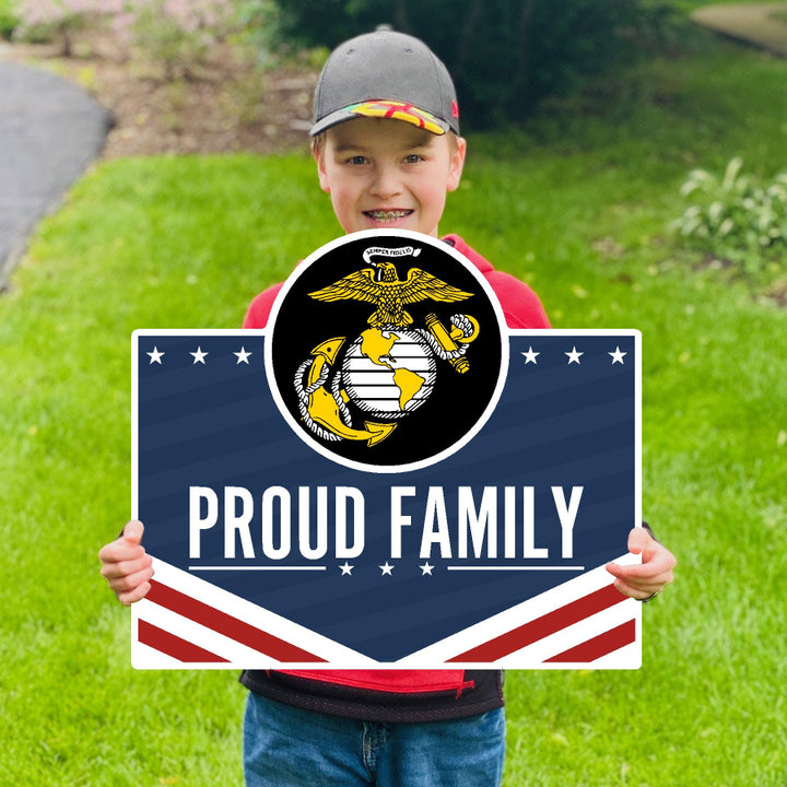 Marines Proud Family Lawn Sign*