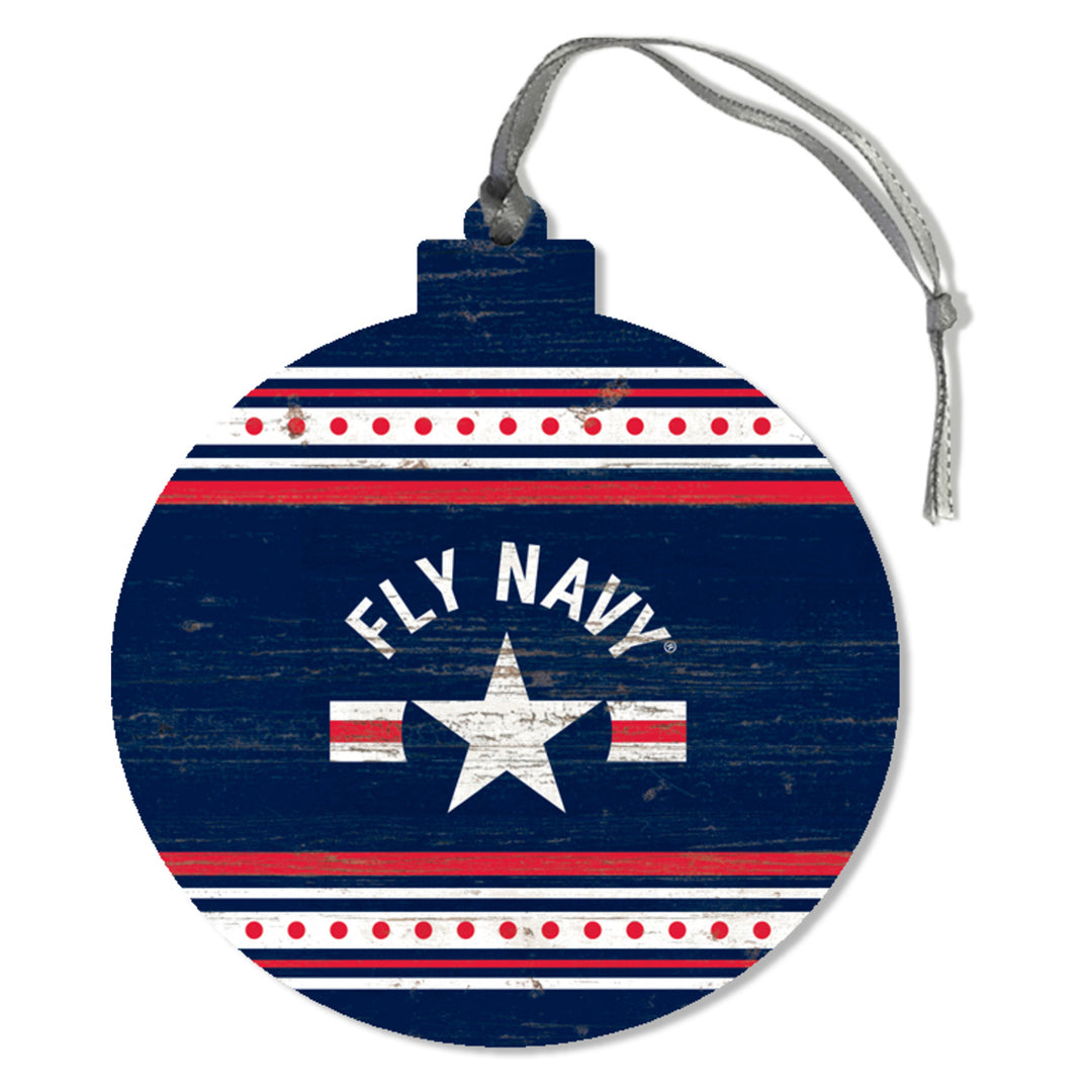 Fly Navy Ornament