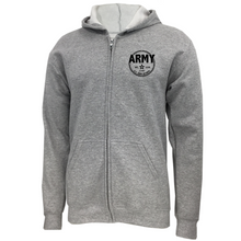 Load image into Gallery viewer, Army Retired Left Chest Full-Zip Hood