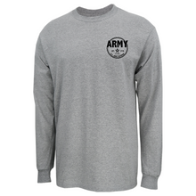 Load image into Gallery viewer, Army Veteran Left Chest Long Sleeve T-Shirt