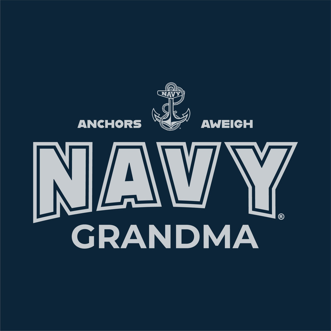 Navy Grandma Ladies T-Shirt (Navy)