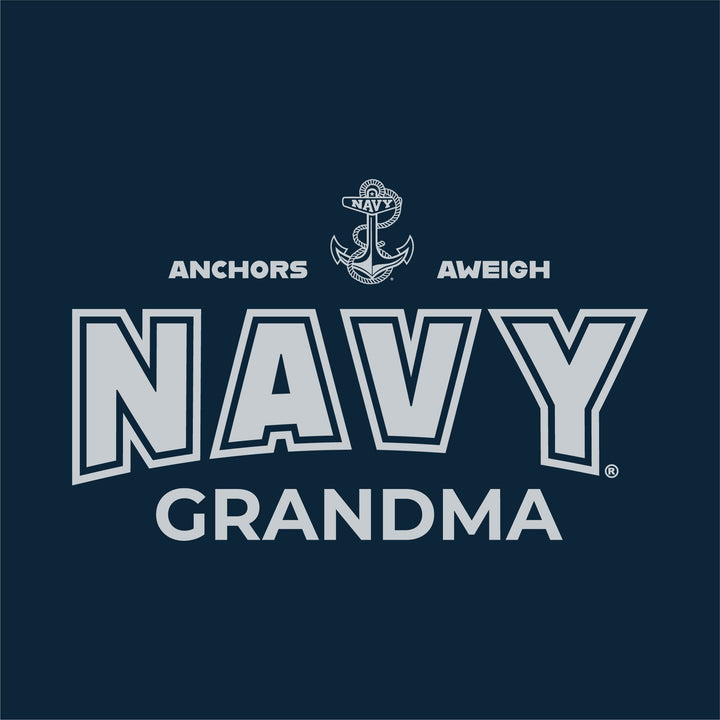 Navy Grandma Ladies T-Shirt (Navy)