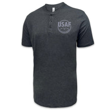 Load image into Gallery viewer, Air Force Veteran Mens Henley T-Shirt