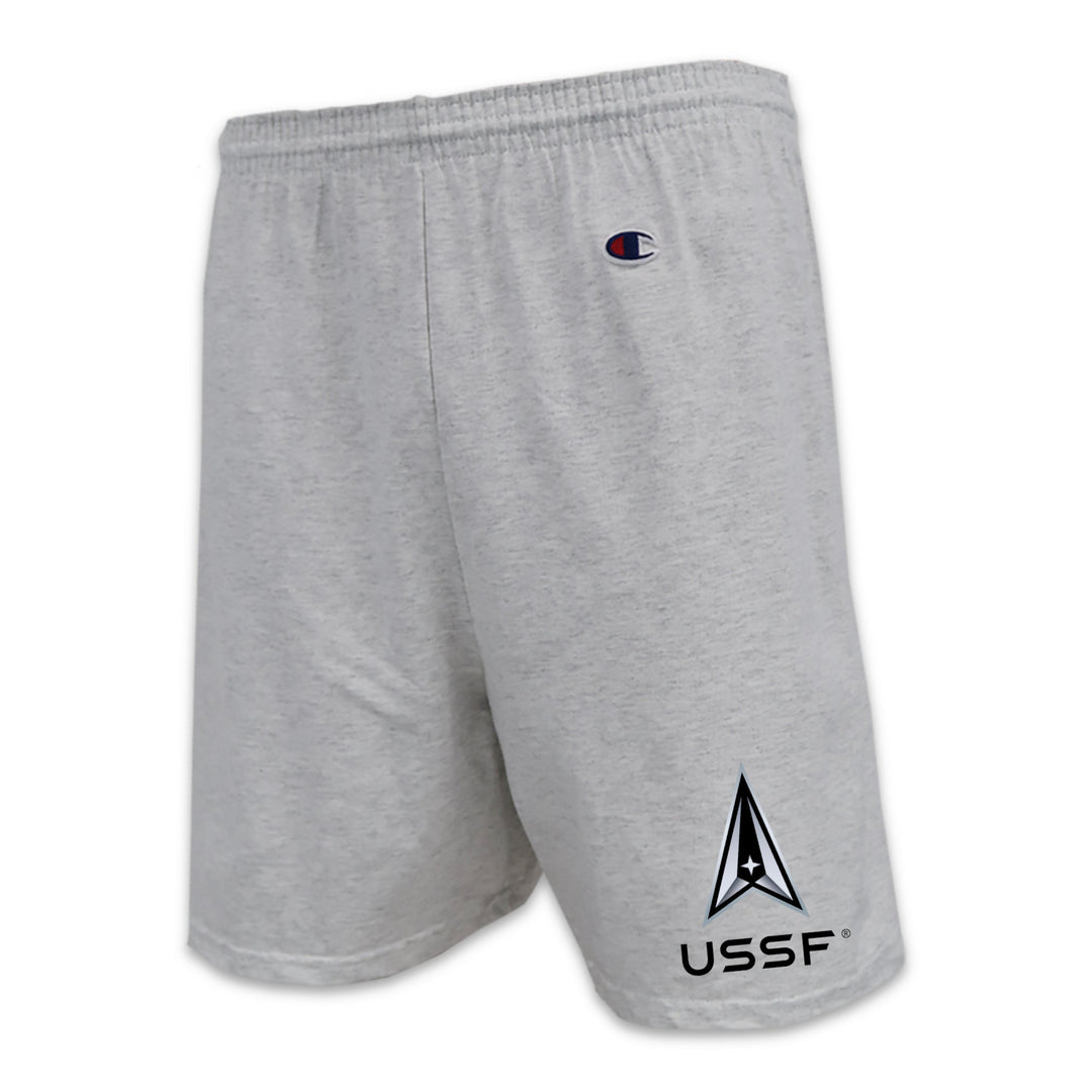 Pick Your Design Space Force Champion Cotton Shorts (Grey)