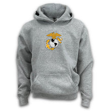 Load image into Gallery viewer, Marines Youth EGA Logo Hood