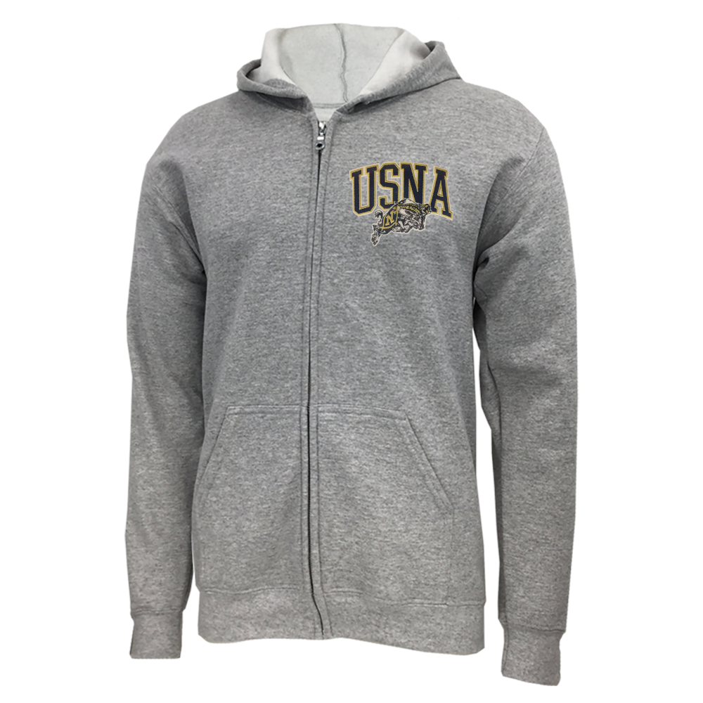 USNA Left Chest Embroidered Full Zip