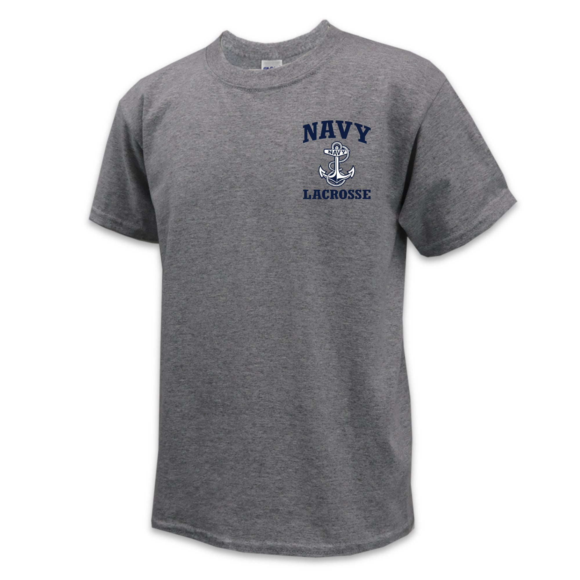 Navy Youth Anchor Lacrosse T-Shirt