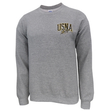 Load image into Gallery viewer, USNA Left Chest Embroidered Crewneck