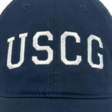 Load image into Gallery viewer, USCG Arch Relaxed Fit Hat (Navy/White)