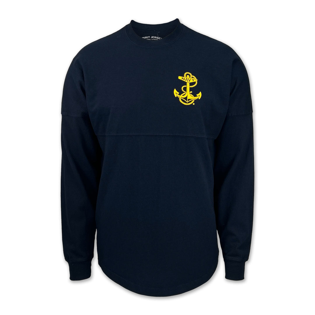 Navy Anchor Original Crew Neck Spirit Jersey (Navy)