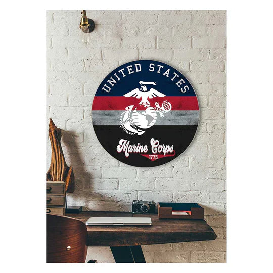 Circle Retro Multi Color Marines (20x20)*
