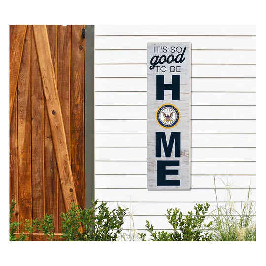 Indoor Outdoor Sign HOME So Good Navy (10x35)*