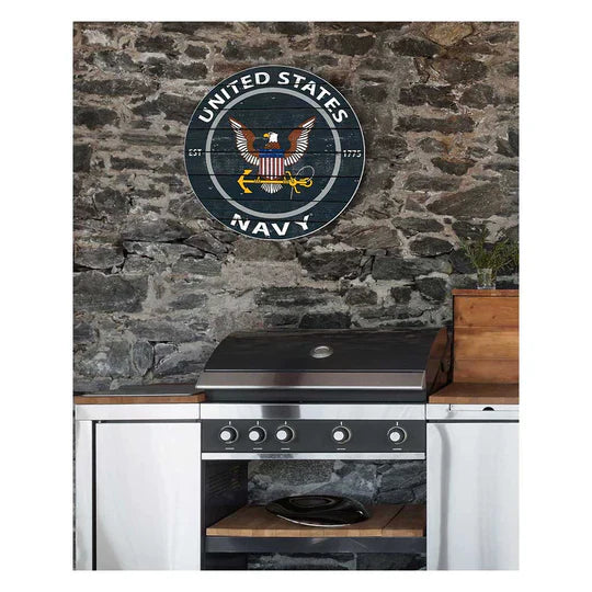United States Navy Indoor/Outdoor Colored Circle Sign (20 inch diameter)*