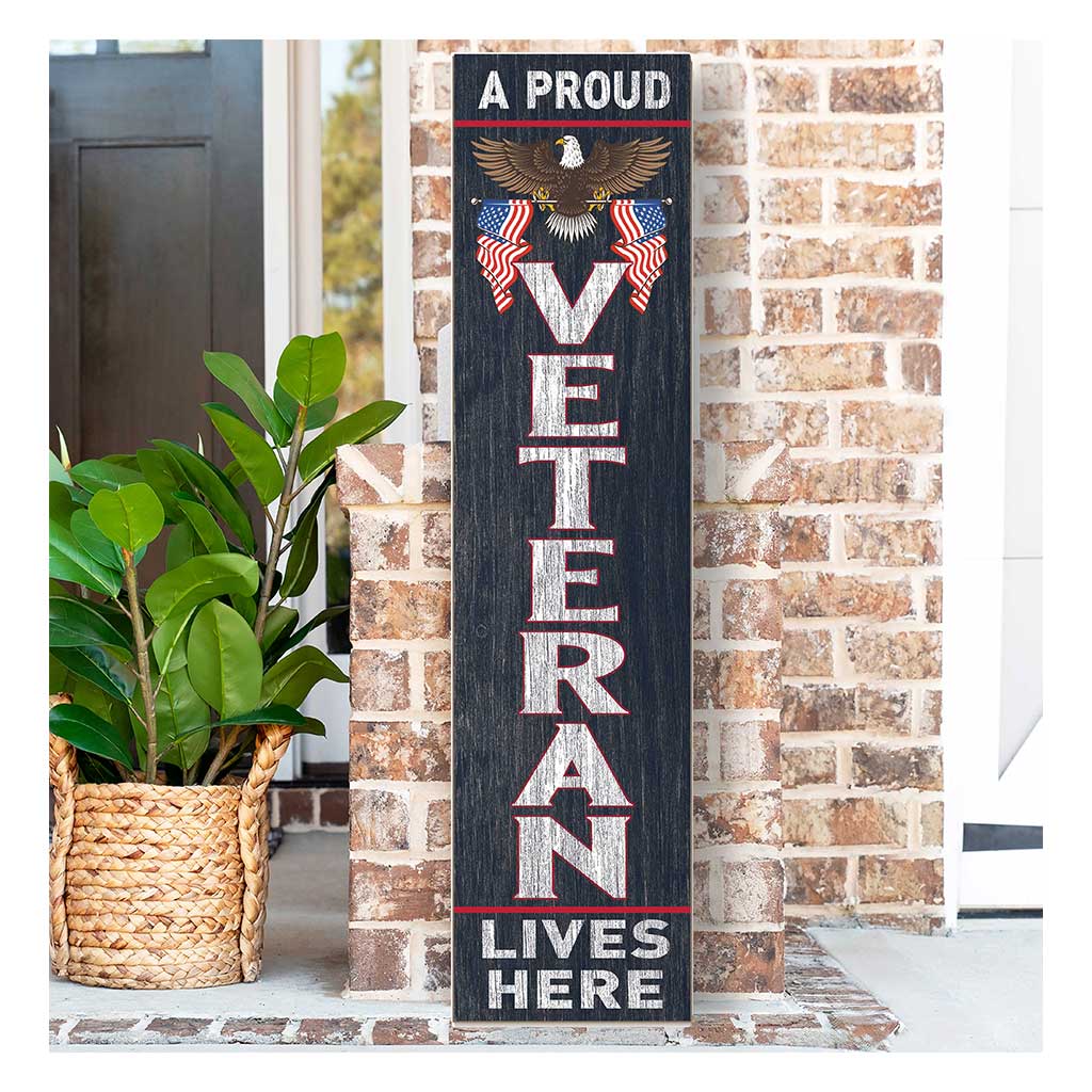Veterans Leaning Sign Welcome (11x46)