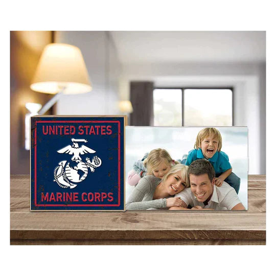 Marines Faux Rusted Floating Picture Frame*