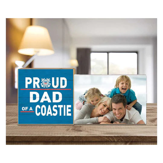 Coast Guard Floating Picture Frame Military Proud Dad