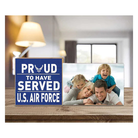 Air Force Proud to Serve Floating Picture Frame