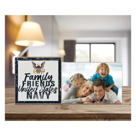 Navy Family Friends Floating Picture Frame