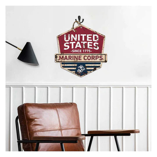 Marines Rustic Badge Logo Sign*