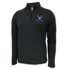 Load image into Gallery viewer, Air Force Wings Logo Performance 1/4 Zip (Charcoal)