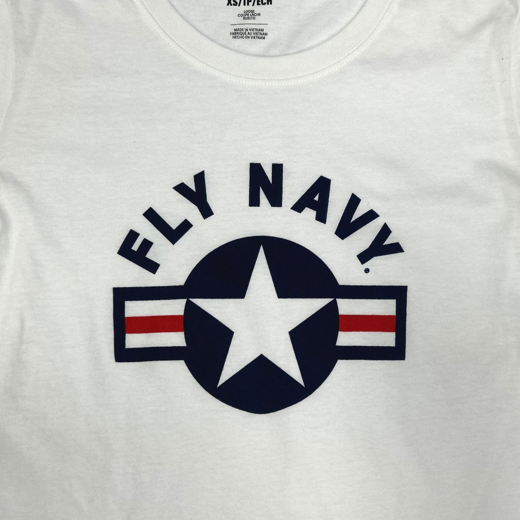 Navy Ladies Under Armour Fly Navy T-Shirt (White)