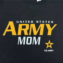 Load image into Gallery viewer, Ladies United States Army Mom Long Sleeve T-Shirt (Black)