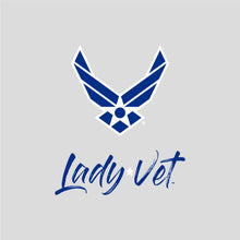 Load image into Gallery viewer, Air Force Lady Vet Left Chest Logo Ladies T-Shirt