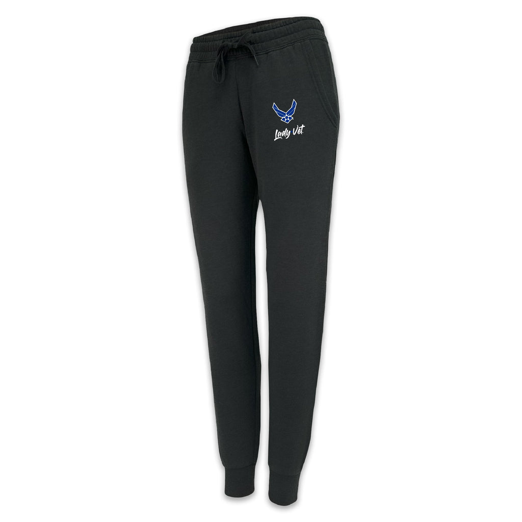Pick Your Design Air Force Ladies Sweatpants (Black)