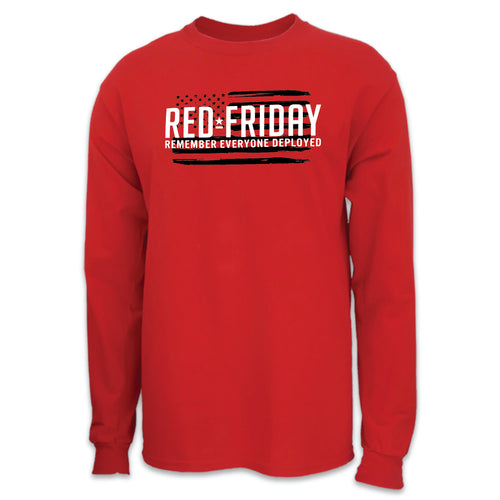 RED Friday Full Chest Long Sleeve T-Shirt (Red)