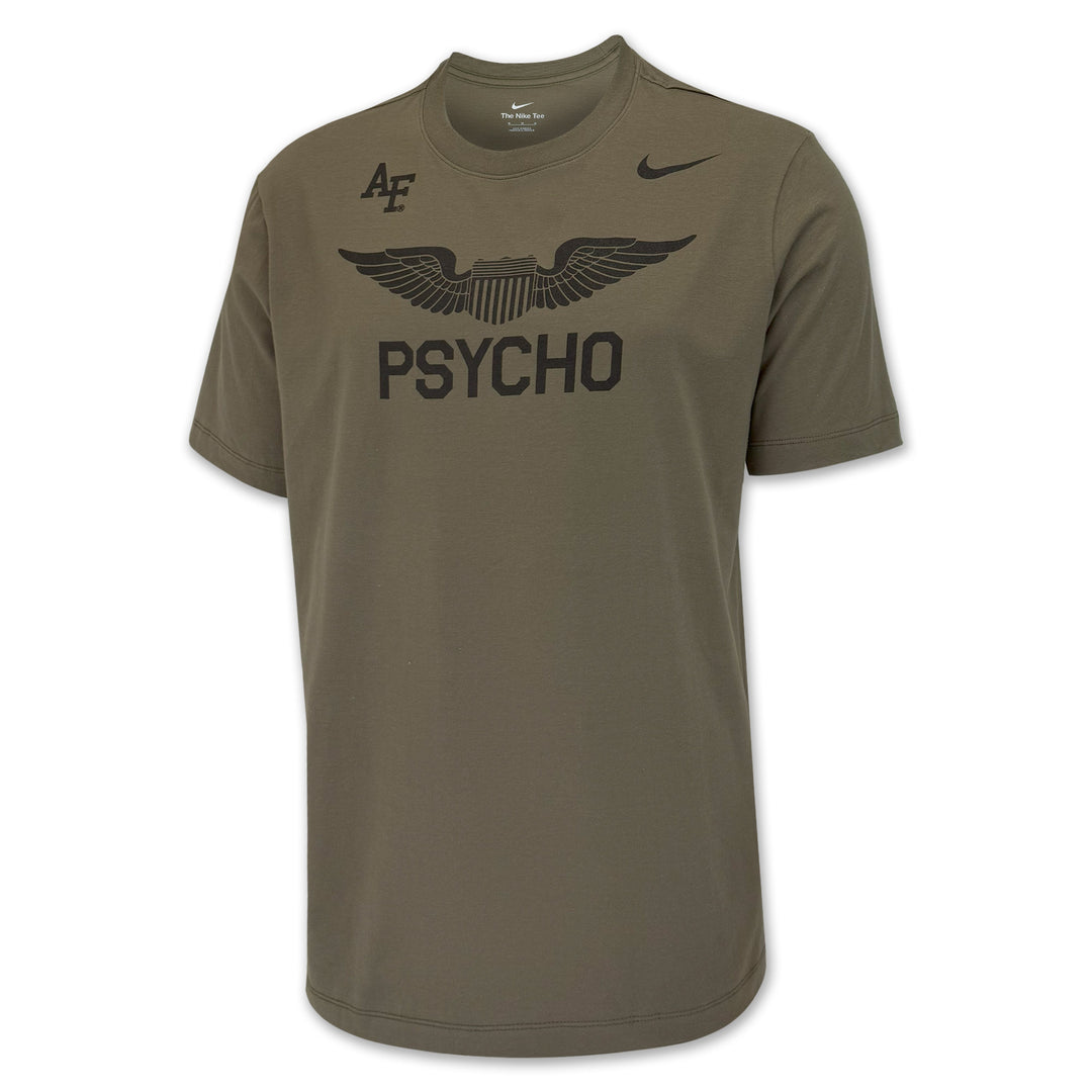 Air Force Nike Rivalry Psycho Core Cotton T-Shirt (Olive)