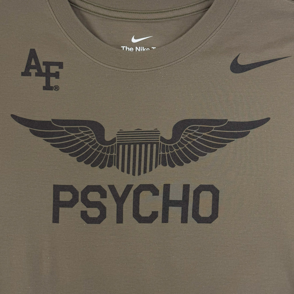 Air Force Nike Rivalry Psycho Core Cotton T-Shirt (Olive)