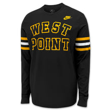 Load image into Gallery viewer, West Point Nike USMA Men&#39;s Cotton Long Sleeve T-Shirt (Black)