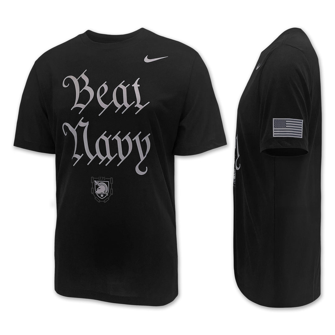 Army Nike 2025 Rivalry Beat Navy Dri-Fit Legend T-Shirt (Black)
