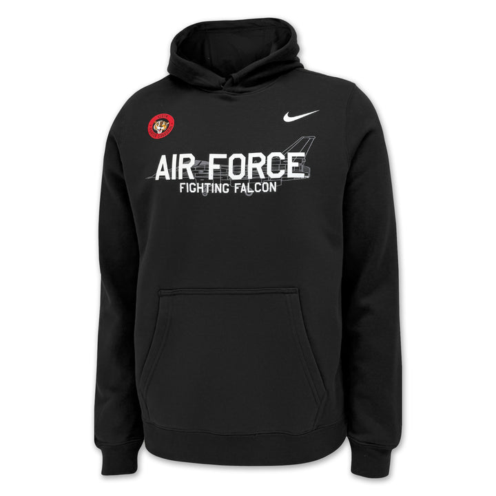 Air Force Nike Rivalry Fighting Falcon Club Fleece Hood (Black)