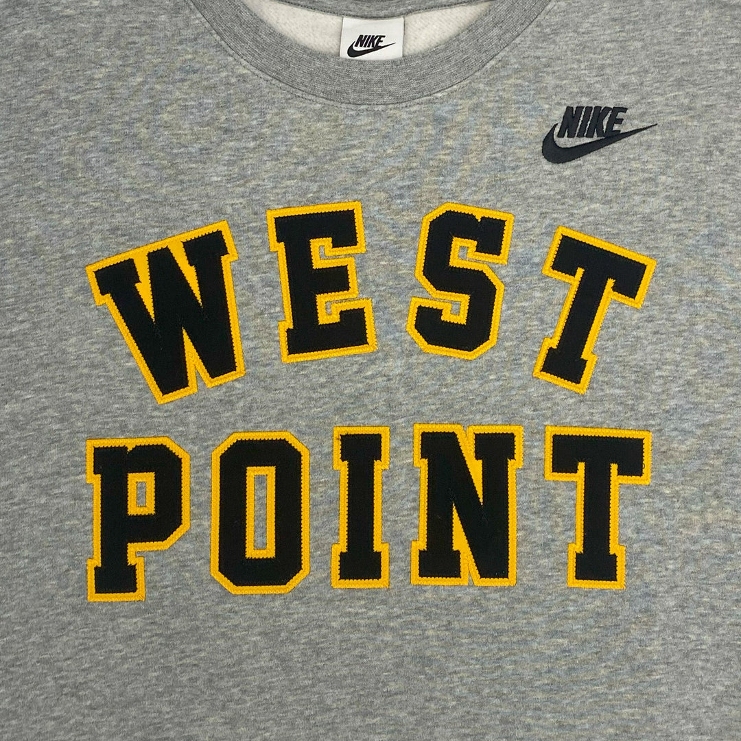 West Point Nike USMA Men's Club Fleece Crewneck (Grey)