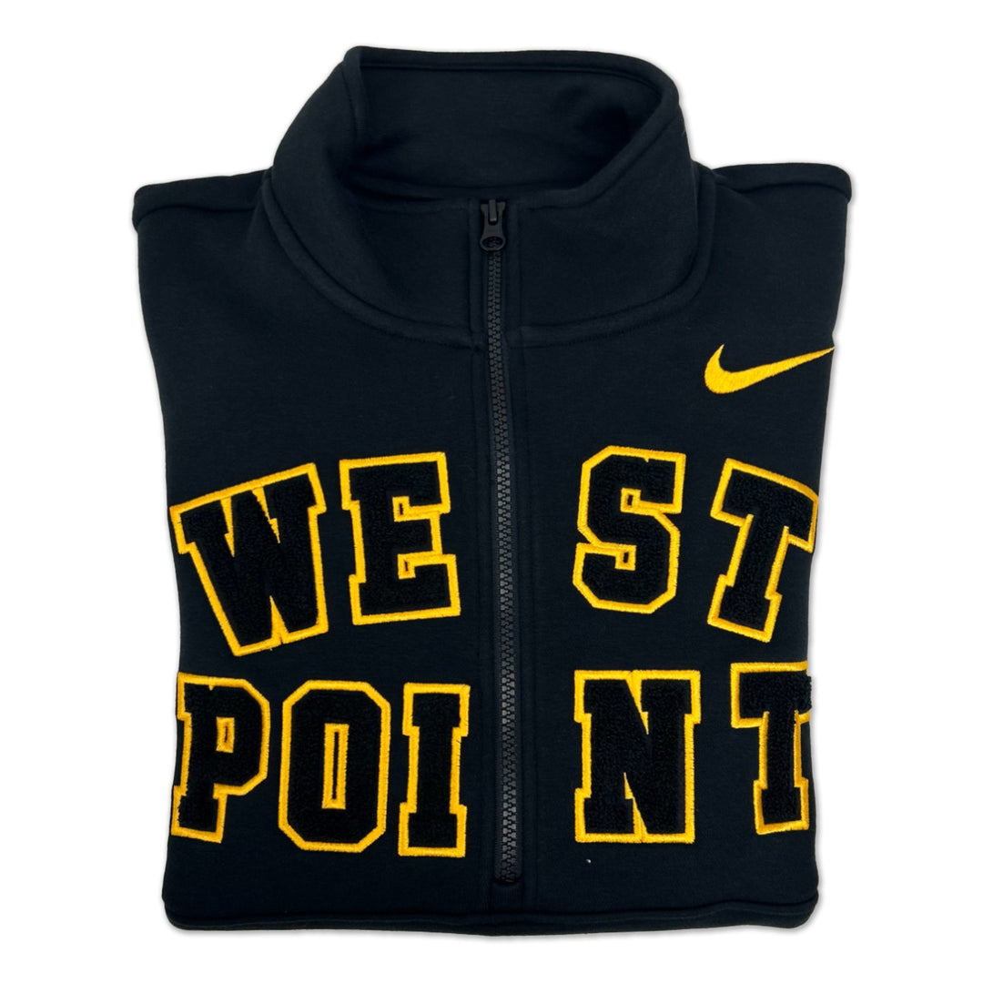 West Point Nike USMA Men's Club Fleece Half Zip (Black)