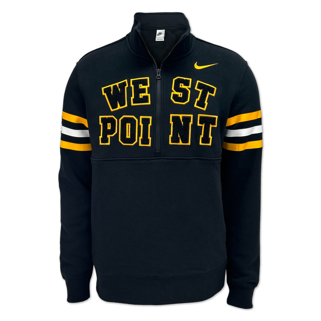 West Point Nike USMA Men's Club Fleece Half Zip (Black)