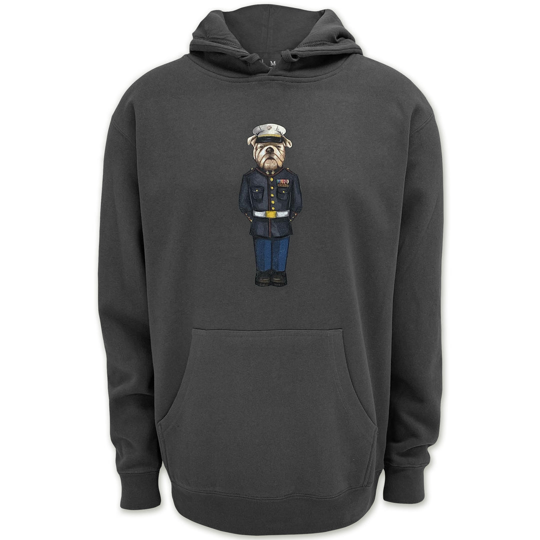 Marine Dress Blue Crew Dog Original Hood (Charcoal)