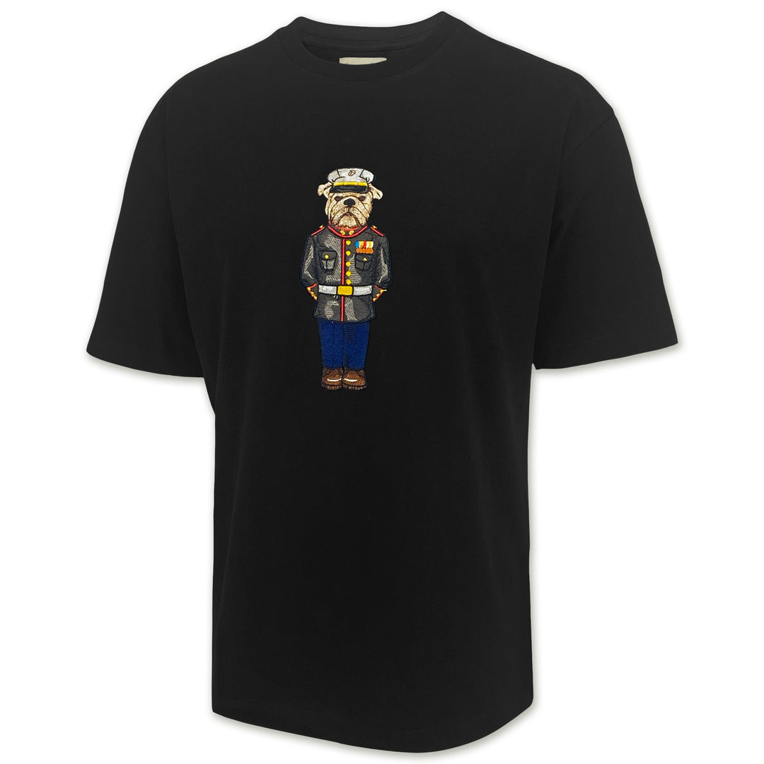 Marine Dress Blue Embroidered Crew Dog Original Tee (Black) Armed Forces Gear Marine Dress Blue Embroidered Crew Dog Original Tee (Black) Armed Forces Gear