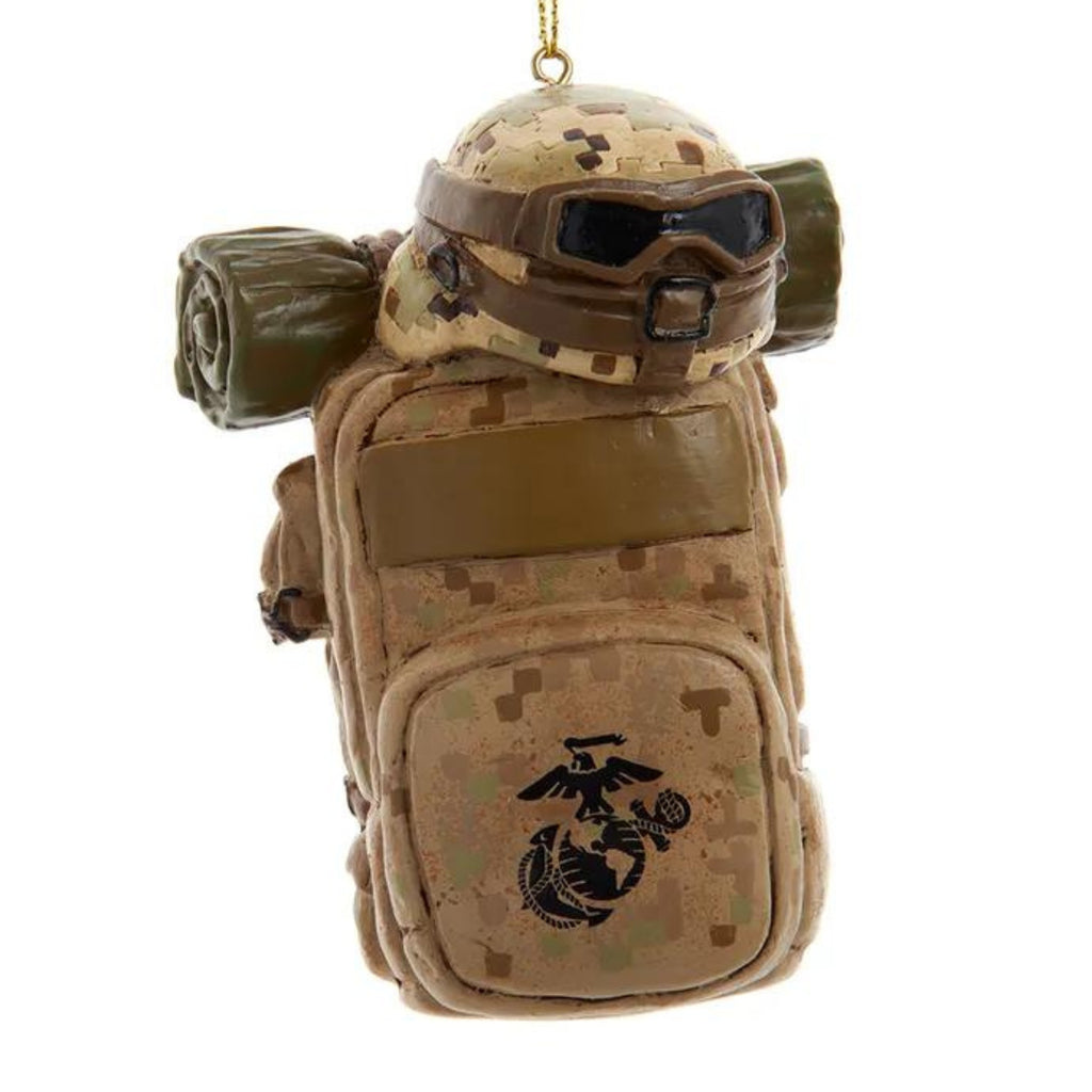 USMC Backpack with Helmet Ornament