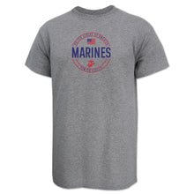 Load image into Gallery viewer, Marines Mens Center Chest Circle Logo T-Shirt